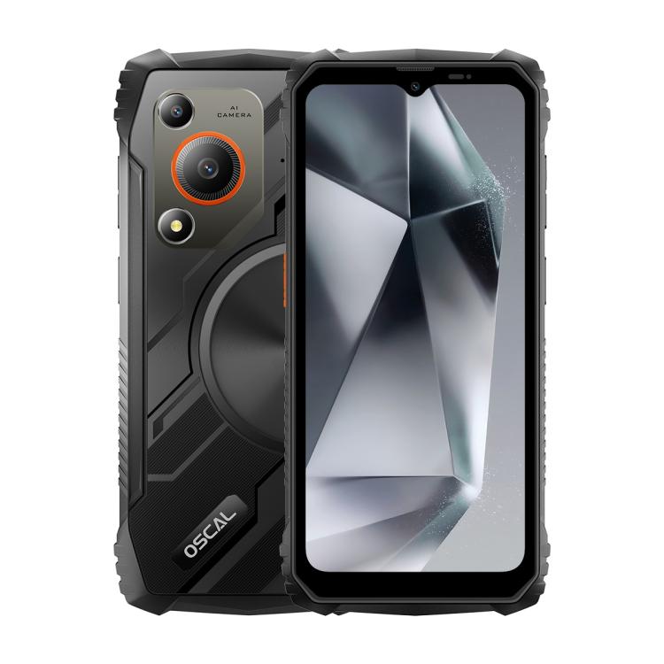 Blackview Oscal Marine 1, 4GB+128GB, 6.56 inch Android 15 Unisoc UMS9230E T615 Octa Core, Network: 4G, OTG, NFC(Black) - free shipping - PMC TechLife - Order now!