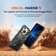 Blackview Oscal Marine 1, 4GB+128GB, 6.56 inch Android 15 Unisoc UMS9230E T615 Octa Core, Network: 4G, OTG, NFC(Black)