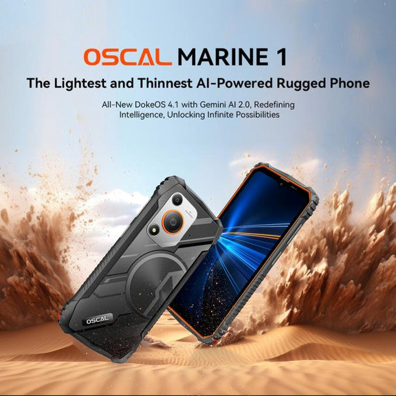 Blackview Oscal Marine 1, 4GB+128GB, 6.56 inch Android 15 Unisoc UMS9230E T615 Octa Core, Network: 4G, OTG, NFC(Black)