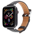 For Apple Watch 46mm / 49mm / 45mm / 44mm Silk Microfiber Leather Watch Band(Black) - Watch Bands by PMC TechLife | Online Shopping South Africa | PMC TechLife | Buy Now Pay Later Mobicred