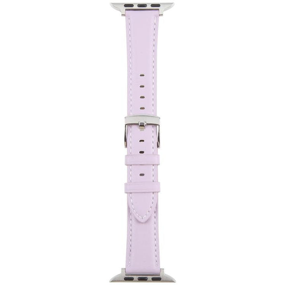For Apple Watch 46mm / 49mm / 45mm / 44mm Silk Microfiber Leather Watch Band(Purple)
