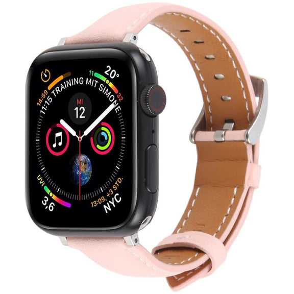 For Apple Watch 46mm / 49mm / 45mm / 44mm Silk Microfiber Leather Watch Band(Pink)