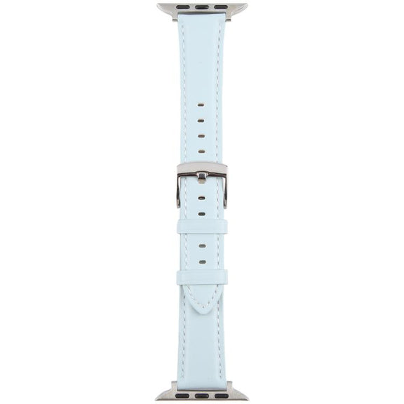For Apple Watch 46mm / 49mm / 45mm / 44mm Silk Microfiber Leather Watch Band(Blue)