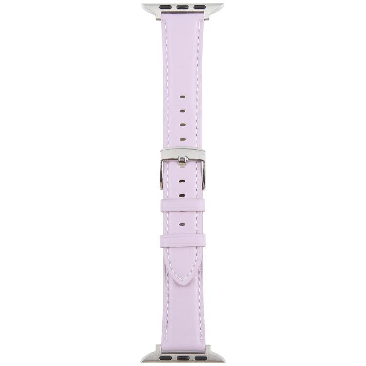 For Apple Watch 42mm / 41mm / 40mm / 38mm Silk Microfiber Leather Watch Band(Purple)