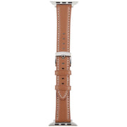 For Apple Watch 42mm / 41mm / 40mm / 38mm Silk Microfiber Leather Watch Band(Brown)