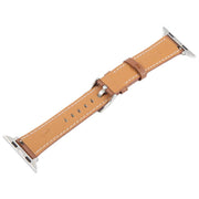 For Apple Watch 42mm / 41mm / 40mm / 38mm Silk Microfiber Leather Watch Band(Brown)