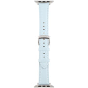 For Apple Watch 42mm / 41mm / 40mm / 38mm Silk Microfiber Leather Watch Band(Blue)