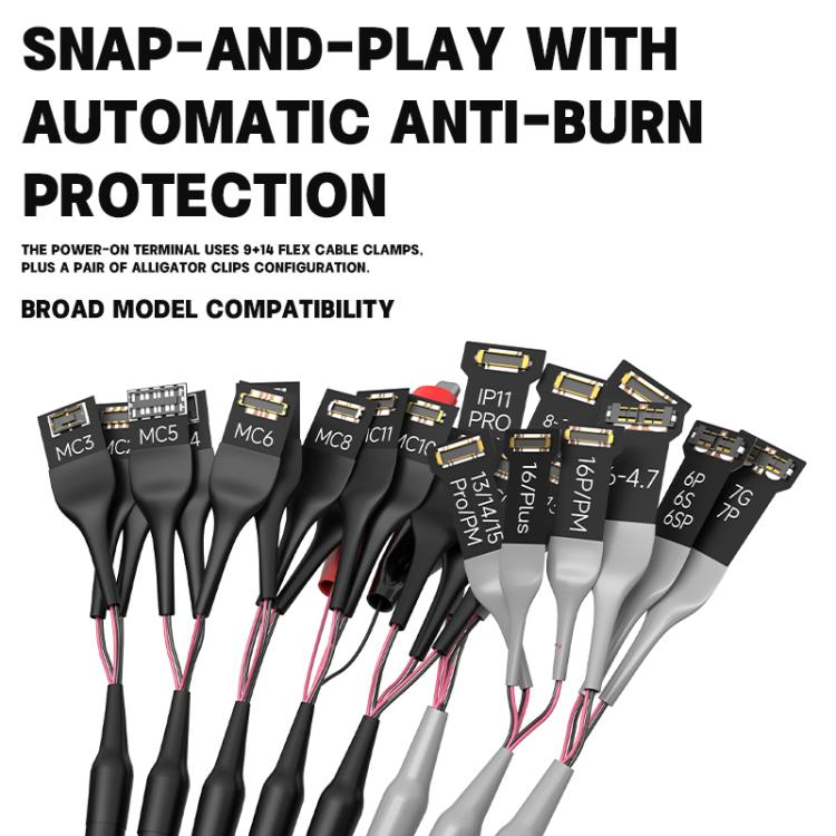 Luowei LW-325 Phone Repair Boot Power Cord for iPhone 8-16 Pro Max and Android - free shipping - PMC TechLife - Order now!