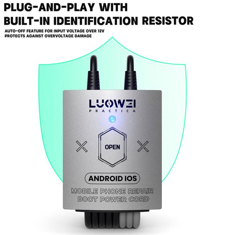 Luowei LW-325 Phone Repair Boot Power Cord for iPhone 8-16 Pro Max and Android - free shipping - PMC TechLife - Order now!