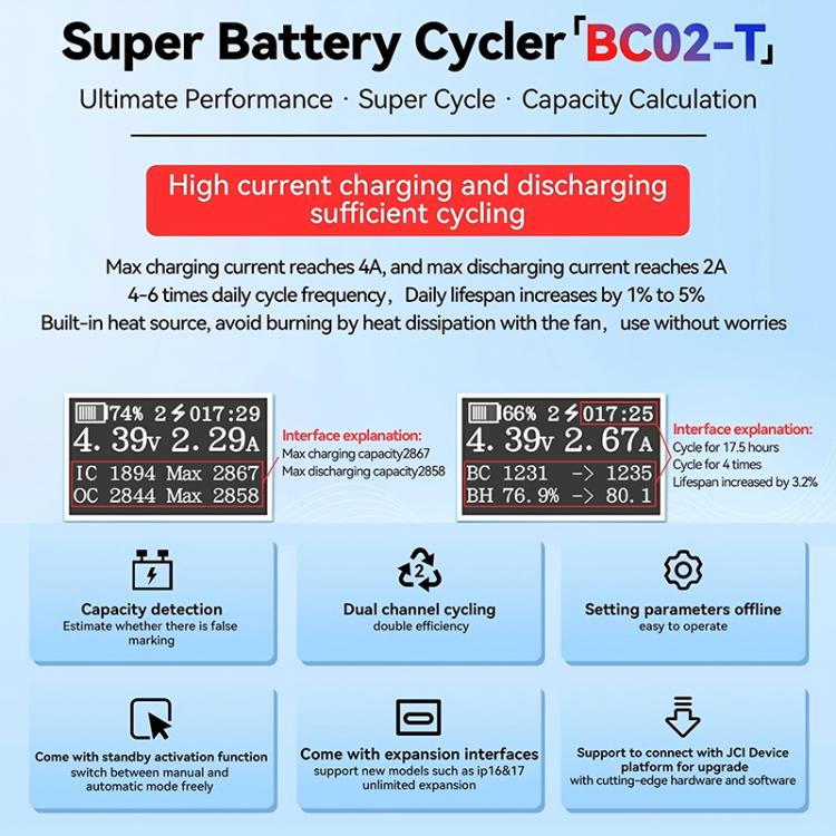 JCID BC02-T Super Battery Cycler Data Calibration for iPhone 11-15 Pro Max - free shipping - PMC TechLife - Order now!