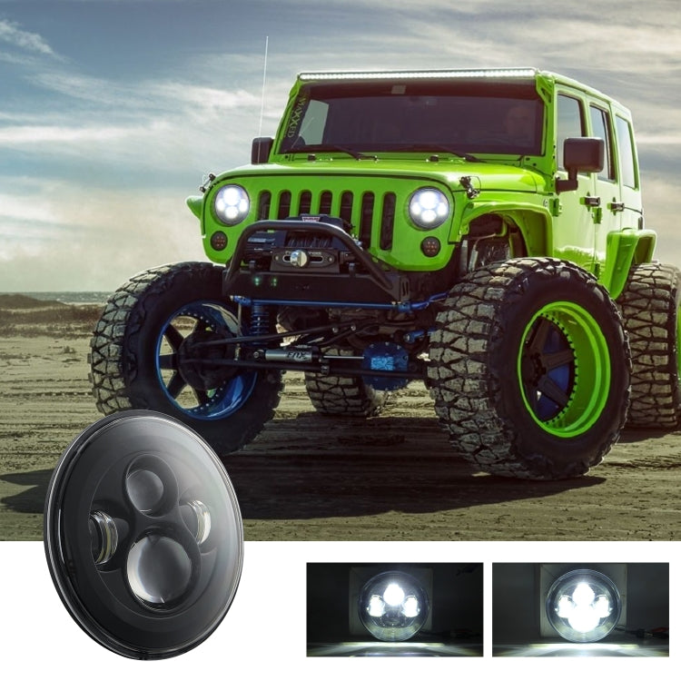 7 inch H4 / H13 DC 9V-30V 4000LM 6000K 40W 7 inch Car Round Shape LED Headlight Lamps for Jeep Wrangler - Work Lights by PMC TechLife | Online Shopping South Africa | PMC TechLife | Buy Now Pay Later Mobicred