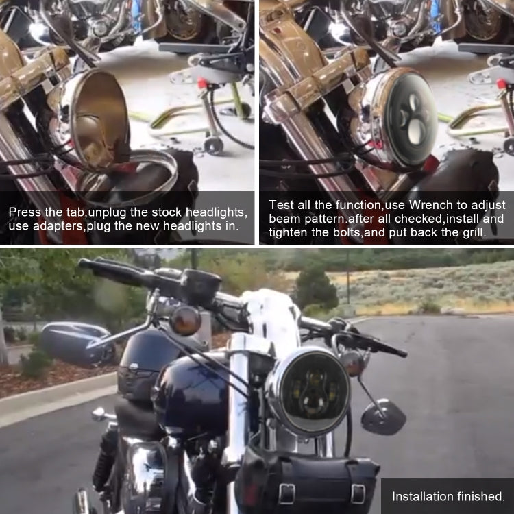 7 inch H4 / H13 DC 9V-30V 4000LM 6000K 40W 7 inch Car Round Shape LED Headlight Lamps for Jeep Wrangler - Work Lights by PMC TechLife | Online Shopping South Africa | PMC TechLife | Buy Now Pay Later Mobicred