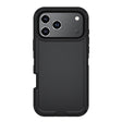 For iPhone 17 Pro Max Kalebol Shockproof PC Hybrid TPU Phone Case with Back Clip(Black) - free shipping - PMC TechLife - Order now!