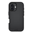 For iPhone 17 Kalebol Shockproof PC Hybrid TPU Phone Case with Back Clip(Black) - free shipping - PMC TechLife - Order now!