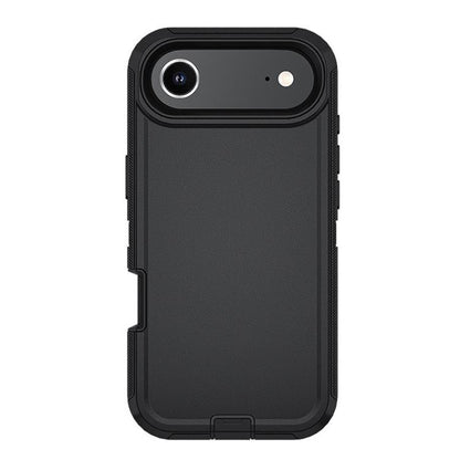 For iPhone 17 Air Kalebol Shockproof PC Hybrid TPU Phone Case with Back Clip(Black) - free shipping - PMC Jewellery - Order now!