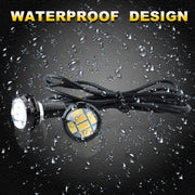 10 PCS 23mm 6LEDs SMD-5730 DC9-80V Motorcycle Eagle Eye Light(White and Yellow Light)