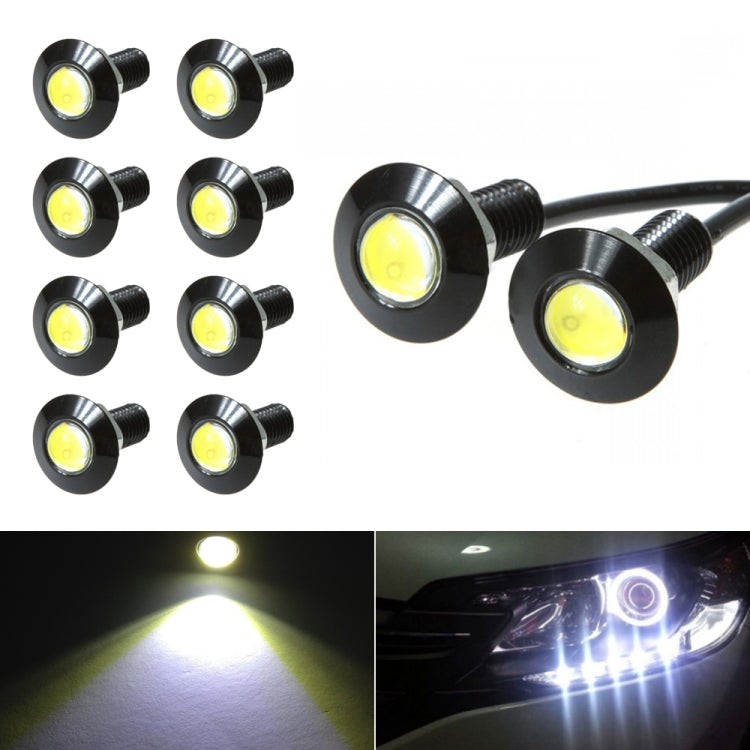 10 PCS 23mm 1.5W DC9-80V Motorcycle Eagle Eye Light Single Lens(White Light) - Eagle Eye Lights by PMC TechLife | Online Shopping South Africa | PMC TechLife | Buy Now Pay Later Mobicred