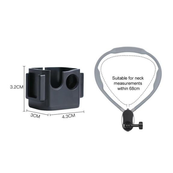 For DJI Osmo Pocket 3 Adapter Expansion Bracket Frame with Neck Bracket