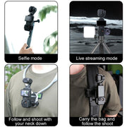 For DJI Osmo Pocket 3 Adapter Expansion Bracket Frame with Backpack Clip
