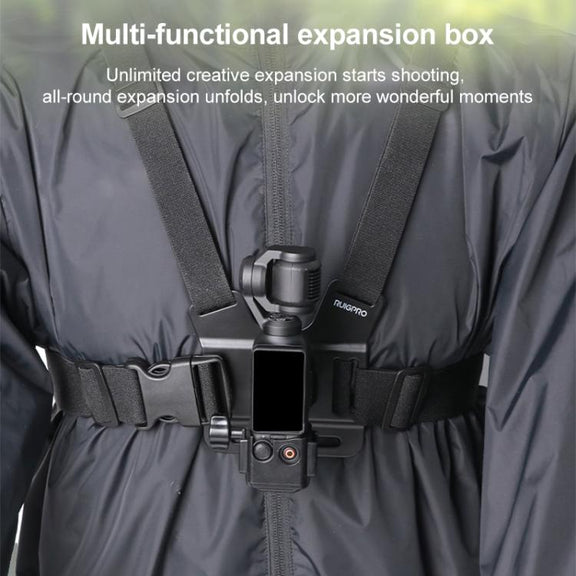For DJI Osmo Pocket 3 Adapter Expansion Bracket Frame with Backpack Clip