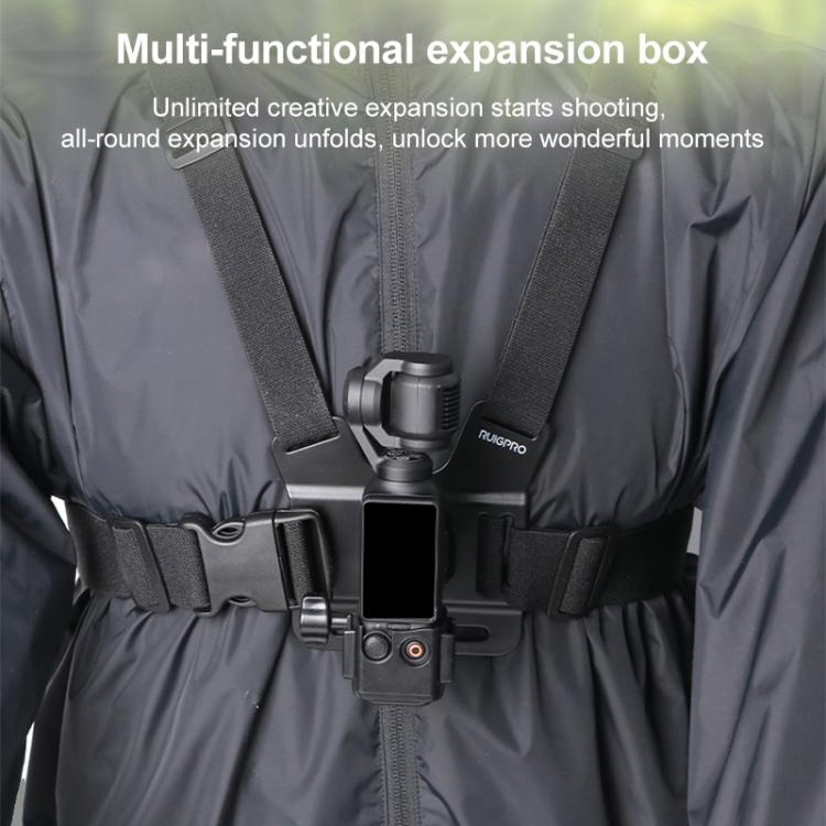 For DJI Osmo Pocket 3 Adapter Expansion Bracket Frame with Chest Strap - free shipping - PMC TechLife - Order now!