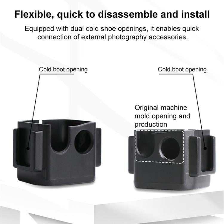 For DJI Osmo Pocket 3 Adapter Expansion Bracket Frame with Neck Bracket