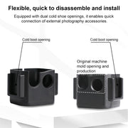 For DJI Osmo Pocket 3 Adapter Expansion Bracket Frame with Backpack Clip