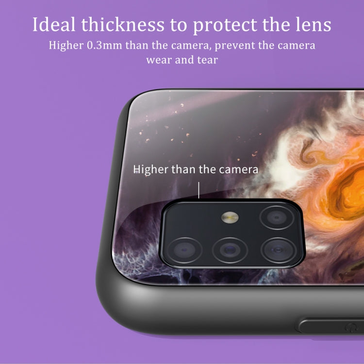 For Samsung Galaxy A51 Marble Pattern Glass Protective Case(DL06) - Galaxy Phone Cases by PMC TechLife | Online Shopping South Africa | PMC TechLife