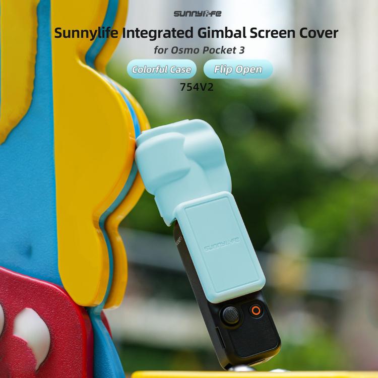 For DJI OSMO Pocket 3 Sunnylife Colorful Gimbal Cover Camera Protector Screen Protective Case(Yellow)