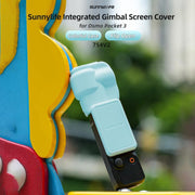 For DJI OSMO Pocket 3 Sunnylife Colorful Gimbal Cover Camera Protector Screen Protective Case(Blue)