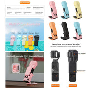 For DJI OSMO Pocket 3 Sunnylife Colorful Gimbal Cover Camera Protector Screen Protective Case(Black)