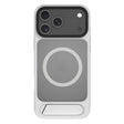 For iPhone 17 Pro Max Kalebol MagSafe Invisible Tilt Holder PC Hybrid TPU Case(Grey White) - iPhone 17 Pro Max Cases by Kalebol | Online Shopping South Africa | PMC TechLife | Buy Now Pay Later Mobicred