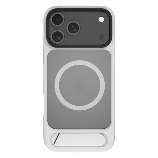 For iPhone 17 Pro Max Kalebol MagSafe Invisible Tilt Holder PC Hybrid TPU Case(Grey White) - iPhone 17 Pro Max Cases by Kalebol | Online Shopping South Africa | PMC Jewellery | Buy Now Pay Later Mobicred
