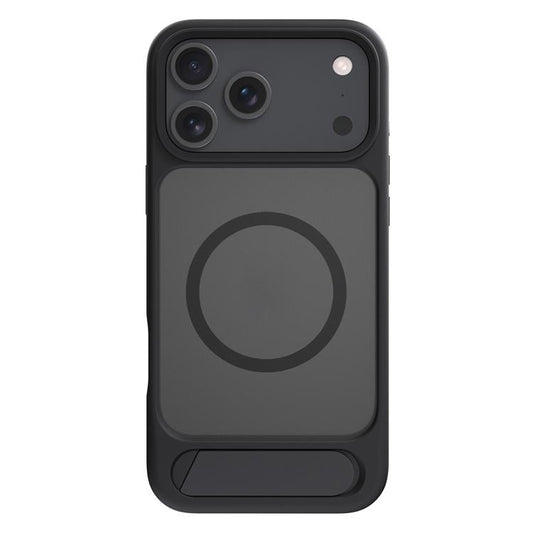 For iPhone 17 Pro Kalebol MagSafe Invisible Tilt Holder PC Hybrid TPU Case(Black) - iPhone 17 Pro Cases by Kalebol | Online Shopping South Africa | PMC Jewellery | Buy Now Pay Later Mobicred