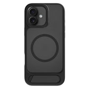For iPhone 17 Kalebol MagSafe Invisible Tilt Holder PC Hybrid TPU Case(Black)