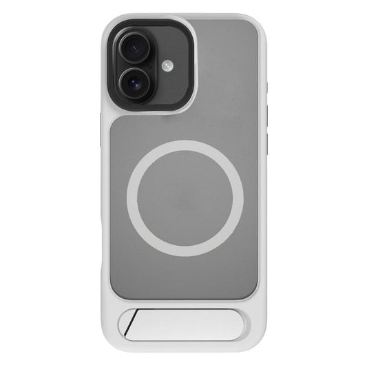 For iPhone 17 Kalebol MagSafe Invisible Tilt Holder PC Hybrid TPU Case(Grey White) - iPhone 17 Cases by Kalebol | Online Shopping South Africa | PMC Jewellery | Buy Now Pay Later Mobicred