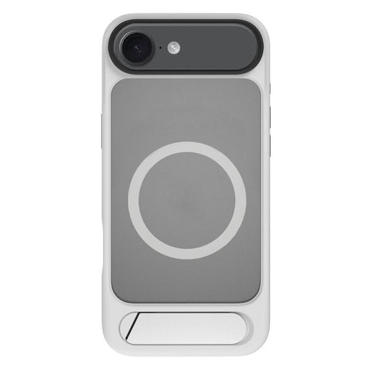 For iPhone 17 Air Kalebol MagSafe Invisible Tilt Holder PC Hybrid TPU Case(Grey White) - iPhone 17 Air Cases by Kalebol | Online Shopping South Africa | PMC Jewellery | Buy Now Pay Later Mobicred