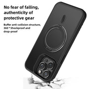 For iPhone 17 Air Kalebol Rotating Holder MagSafe PC Hybrid TPU Phone Case(Blue)