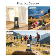 For Insta360 X5 / X4 Sunnylife Silicone Stand Base Tabletop Base(Black)