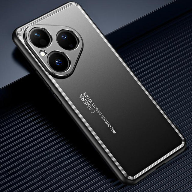 For Huawei Pura 80 5G Frosted Metal Phone Case(Black)
