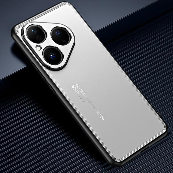 For Huawei Pura 80 5G Frosted Metal Phone Case(Silver)