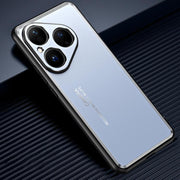 For Huawei Pura 80 5G Frosted Metal Phone Case(Blue)