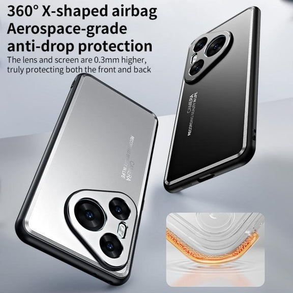 For Huawei Pura 80 5G Frosted Metal Phone Case(Black)
