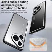 For Huawei Pura 80 5G Frosted Metal Phone Case(Blue)