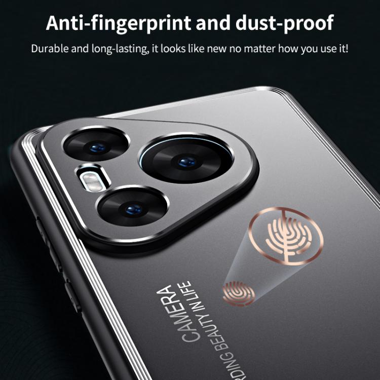 For Huawei Pura 80 5G Frosted Metal Phone Case(Black)