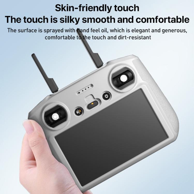 For DJI RC 2 Remote Control Shockproof Anti-scratch Silicone Case(Black)