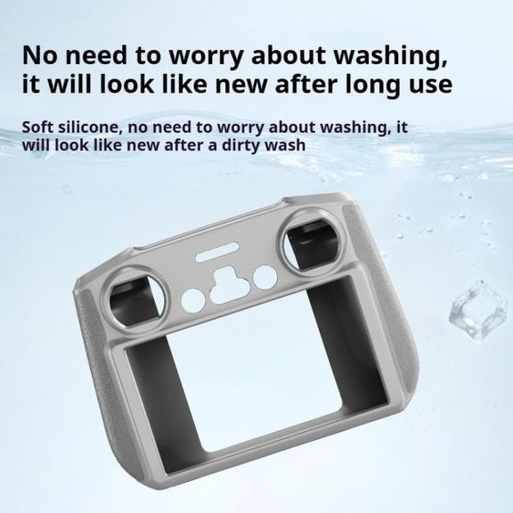 For DJI RC 2 Remote Control Shockproof Anti-scratch Silicone Case(Black)