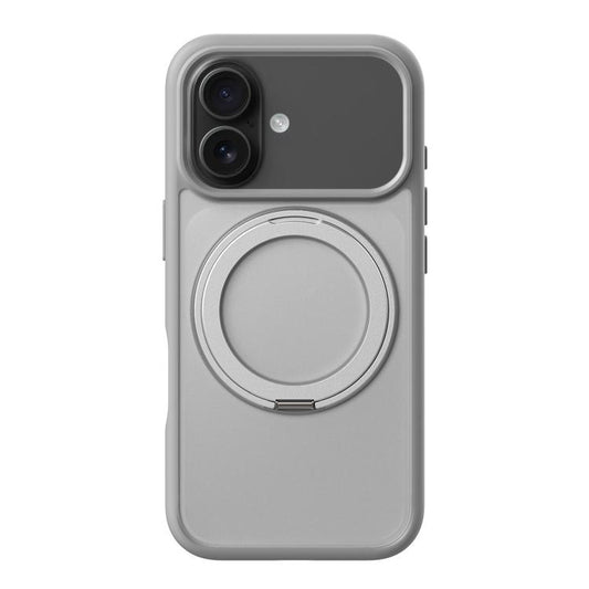 For iPhone 17 Kalebol Frosted MagSafe Holder Acrylic Hybrid TPU Phone Case(Cobble Grey) - free shipping - PMC Jewellery - Order now!