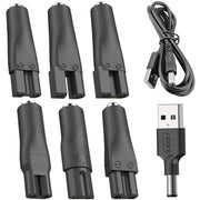 8pcs / Set DC 5.5 x 2.1mm Female to Shaver Interface Charging Adapter Converter