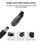 8pcs / Set DC 5.5 x 2.1mm Female to Shaver Interface Charging Adapter Converter